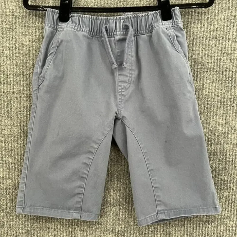 Tucker + Tate Boys Chino Shorts Size 10/12 Blue Pull On Elastic Waist Bermuda